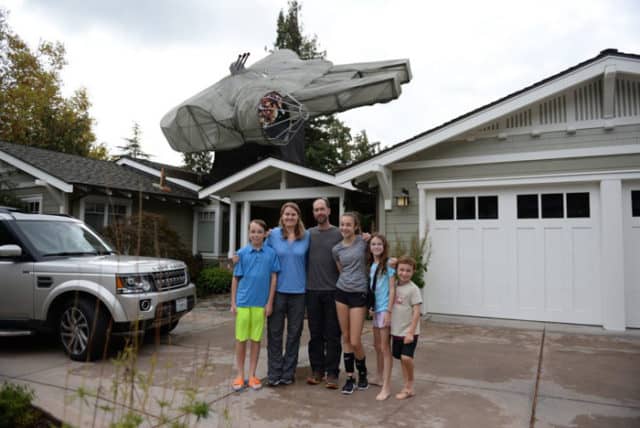 These Light-Up Millennium Falcon Christmas Decorations