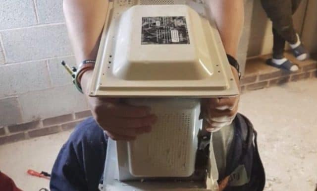 Fire Department Spends An Hour Rescuing Youtube &#8216;Prankster&#8217; Who Cemented His Head In A Microwave