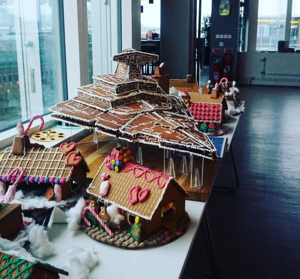 Photos of a Gigantic Gingerbread Class-II Imperial Star Destroyer