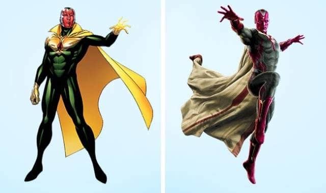 How Different Comic Movie Heroes Look From Their Prototypes