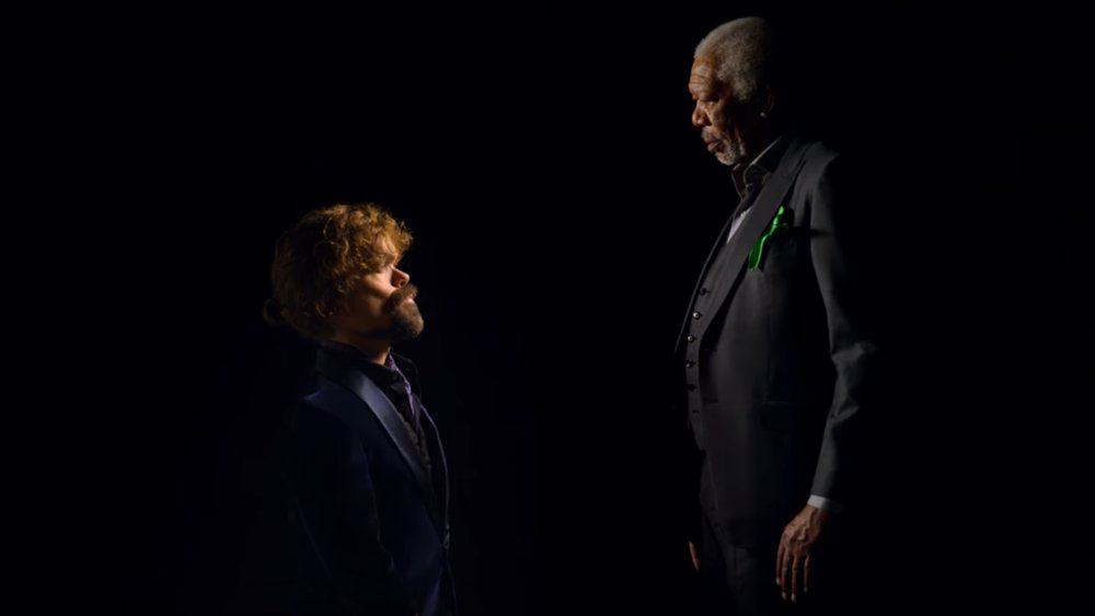 Peter Dinklage and Morgan Freeman Square Off in Teaser For Doritos Vs. Mountain Dew Super Bowl Ad