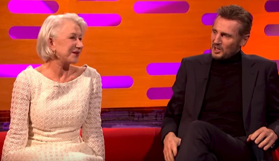 Liam Neeson’s Story About his First Reaction to Seeing Helen Mirren is Worth Watching