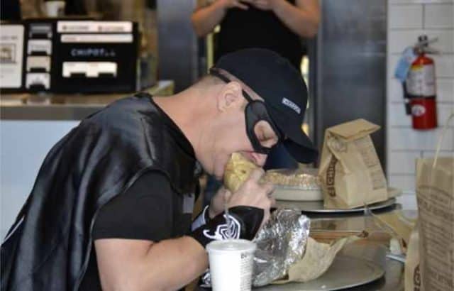 Batman Fan Bruce Wayne Sets Record for Most Consecutive Days Eating at Chipotle