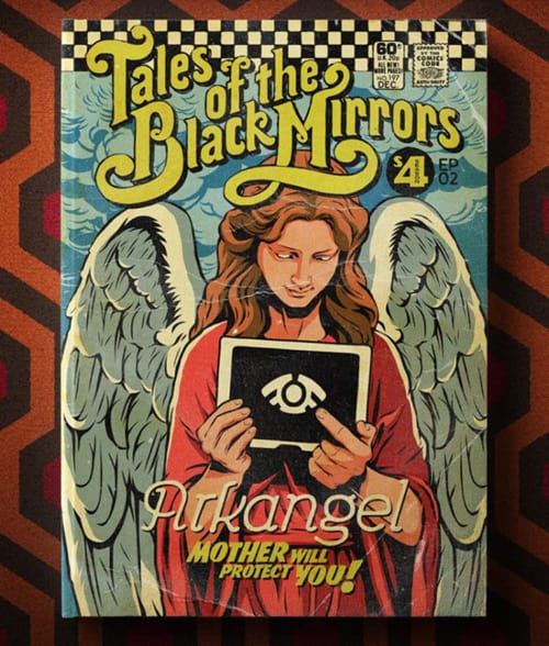 Black Mirror Season 4 as Pulp Comic Book Covers