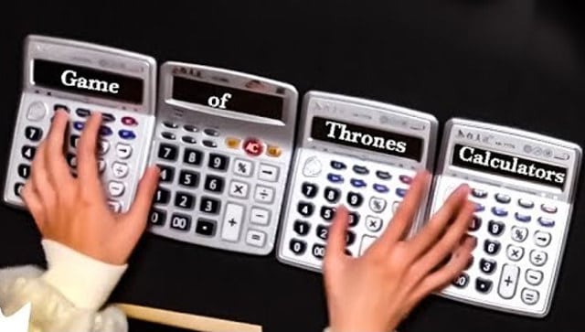 The Game Of Thrones Theme Performed On Musical Calculators