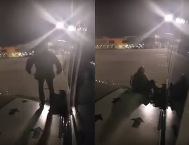 Man Gets Tired of Waiting on Plane and Decides to Step Out onto the Wing