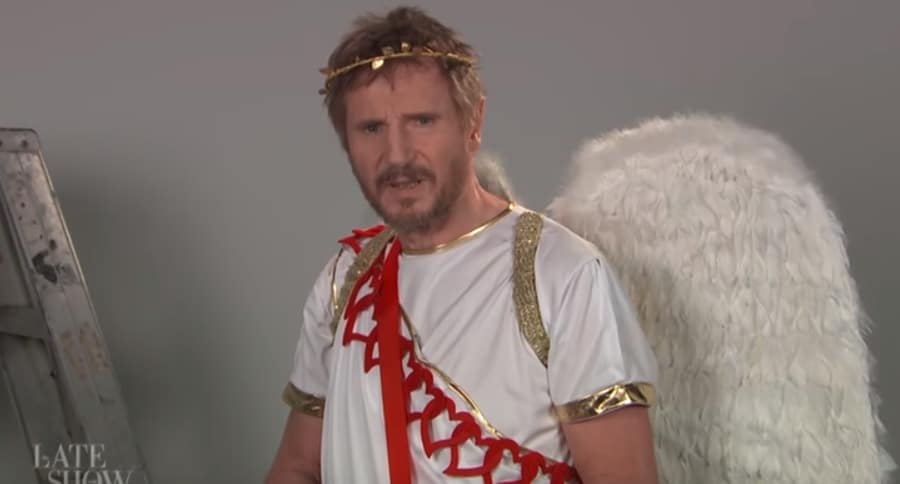 Liam Neeson as Cupid is Deadly Effective