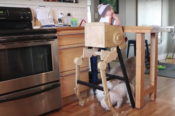 How To Build Your Own Star Wars AT-ST Walker Children’s High Chair