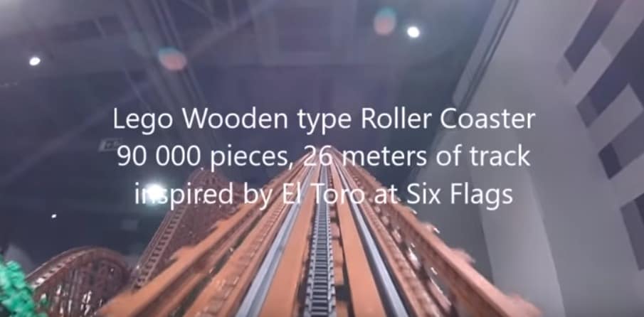 First Person POV Ride On A 90,000 Piece LEGO Roller Coaster