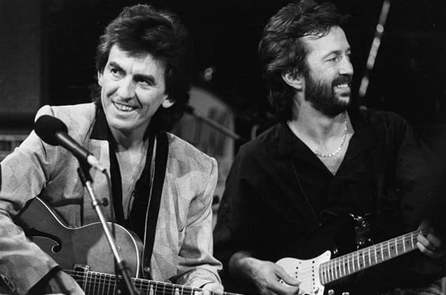 That Time George Harrison and Eric Clapton Had a Guitar Duel