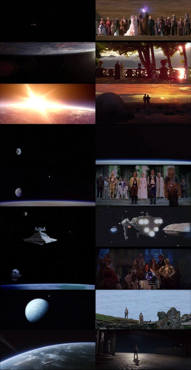 The First and Final Shots of Film Franchises