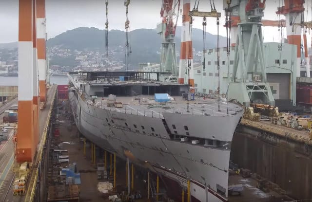 Fascinating Timelapse Of A Cruise Ship Being Built