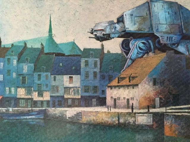 Artists Add Star Wars Characters To Old Thrift Store Paintings