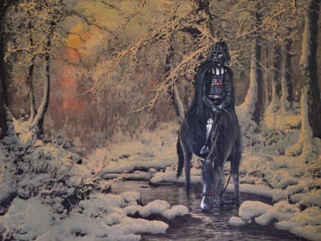 Artists Add Star Wars Characters To Old Thrift Store Paintings