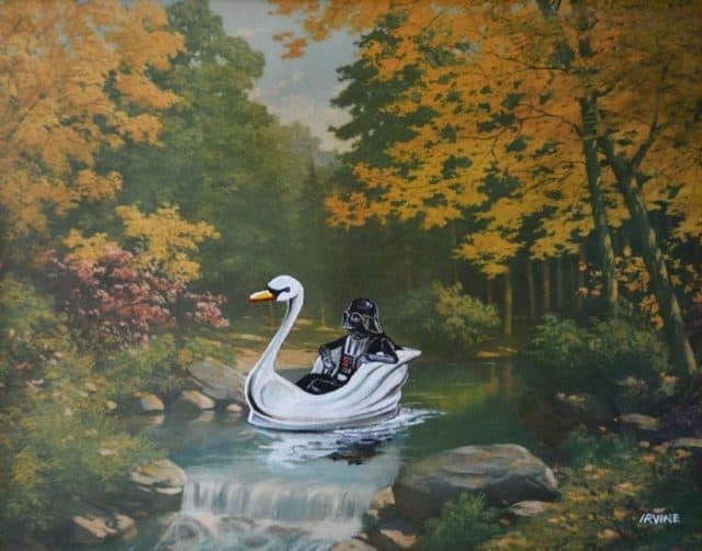 Artists Add Star Wars Characters To Old Thrift Store Paintings