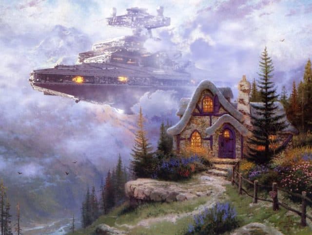 Artists Add Star Wars Characters To Old Thrift Store Paintings