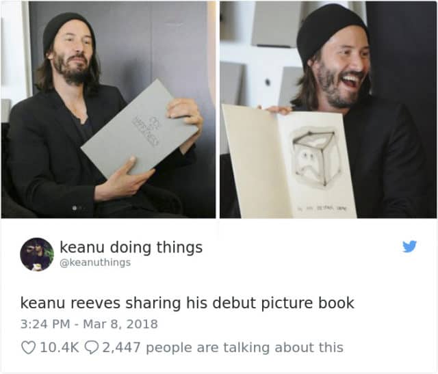 The Internet Absolutely Loves Keanu Reeves Doing Anything