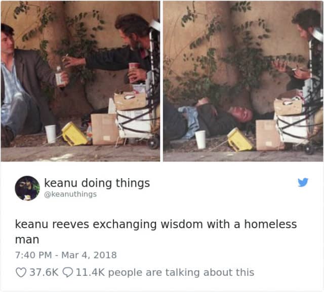 The Internet Absolutely Loves Keanu Reeves Doing Anything