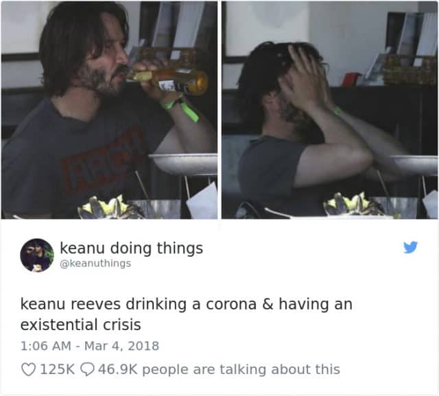 The Internet Absolutely Loves Keanu Reeves Doing Anything