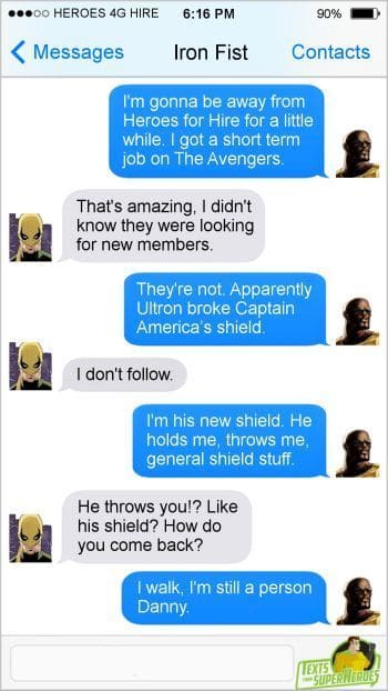 A Collection of Funny Texts from Superheroes