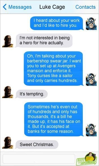 A Collection of Funny Texts from Superheroes