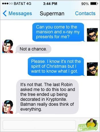 A Collection of Funny Texts from Superheroes