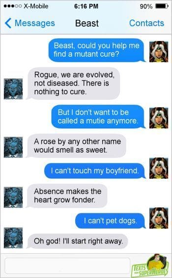 A Collection of Funny Texts from Superheroes