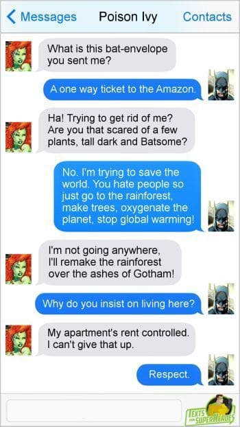 A Collection of Funny Texts from Superheroes