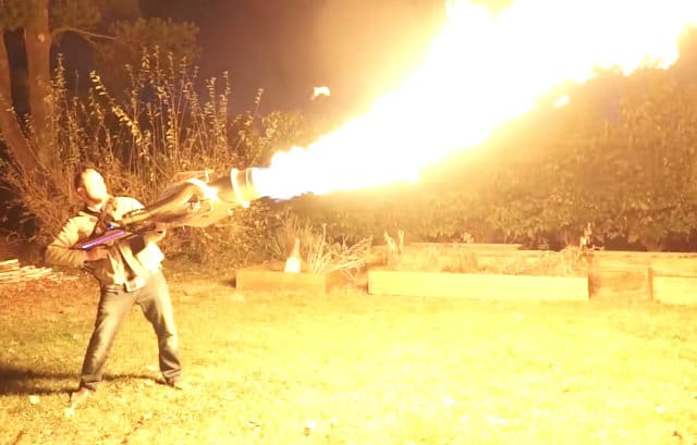 Guy Builds A Jet-Powered Fire Vortex Cannon