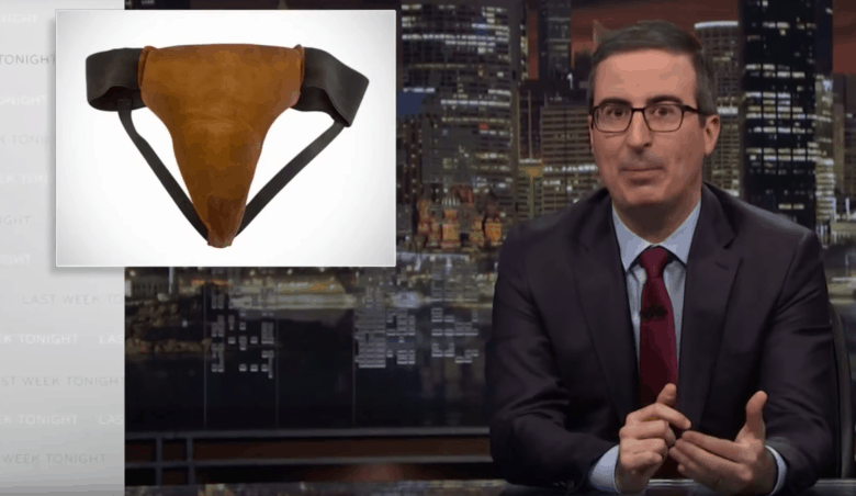 John Oliver Bought Russell Crowe’s Jockstrap to Save Blockbuster Video