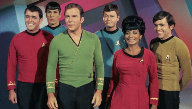 The original cast of Star Trek