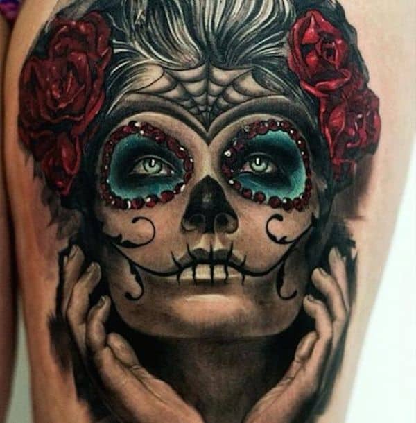 A Pretty Cool Gallery of Day of the Dead Tattoos