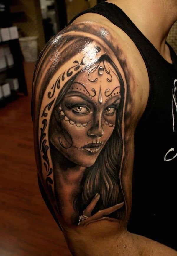 A Pretty Cool Gallery of Day of the Dead Tattoos