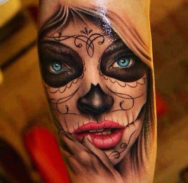 A Pretty Cool Gallery of Day of the Dead Tattoos