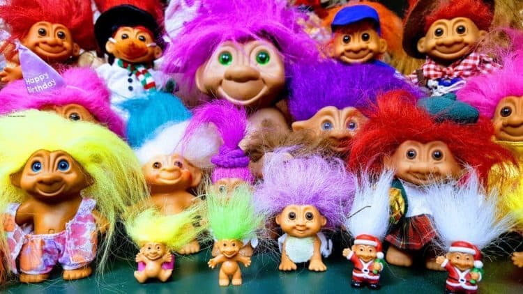 trolls with crazy hair