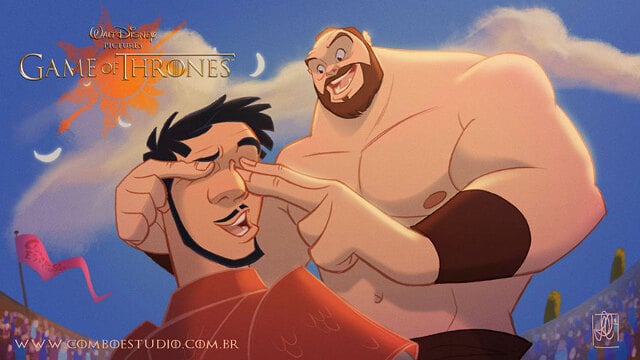 Game of Thrones Characters in the Style of Disney