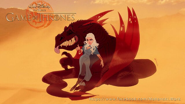 Game of Thrones Characters in the Style of Disney