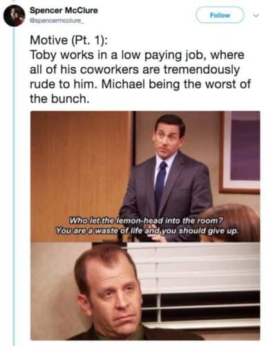 The Very Realistic Dark Conspiracy Theory About Toby From &#8220;The Office&#8221;