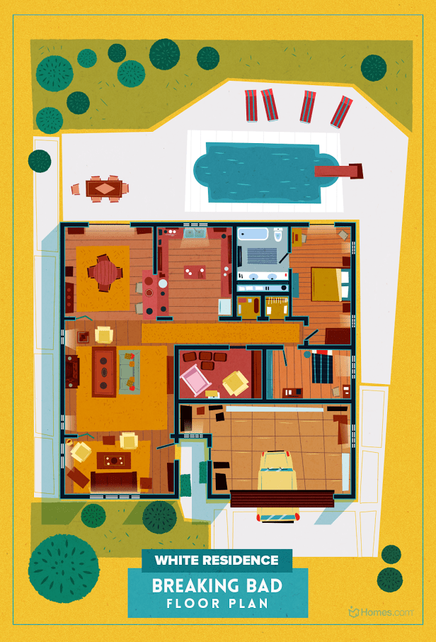 The Floor Plans Of Homes From 8 Modern Cult TV Shows