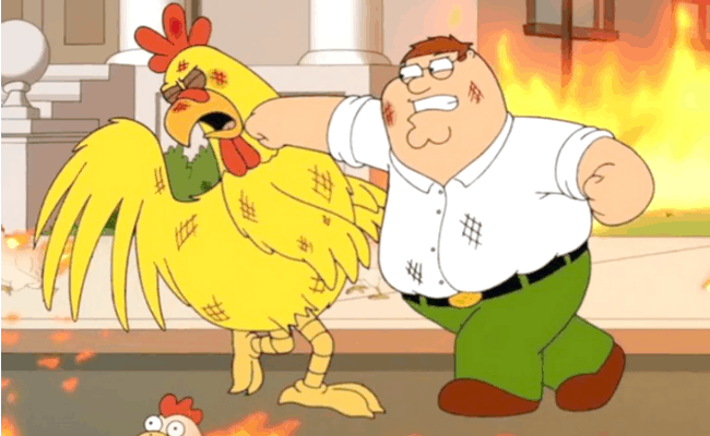 The Top Five Ridiculously Over the Top Family Guy Fights