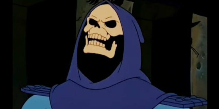 Skeletor laughing