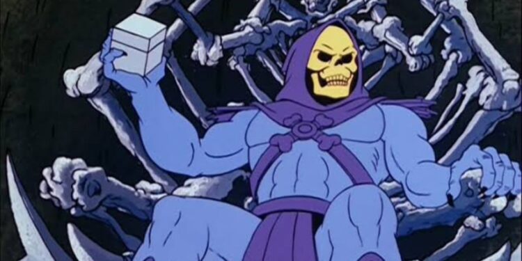 Skeletor on his throne