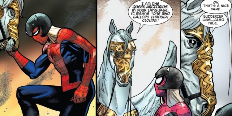 Spider Man Talking Horse Comic