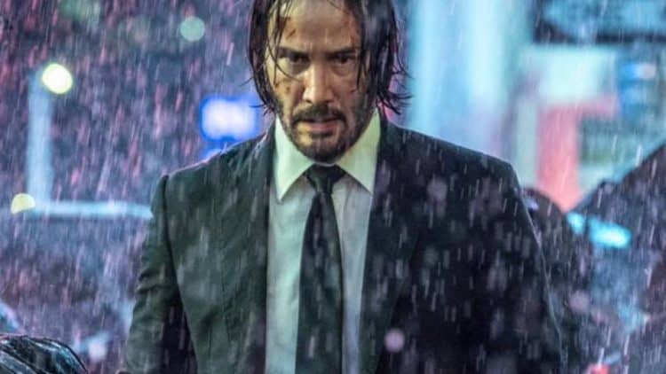 John Wick in the rain