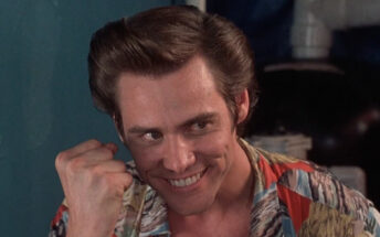 Jim Carrey doing his iconic yes in Ace Ventua
