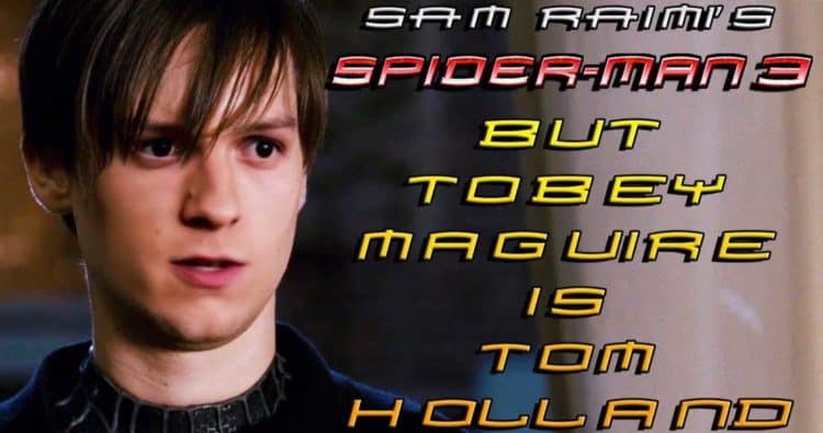 Tom Holland Replaces Tobey Maguire Emo Style in Spider Man 3 Deepfake