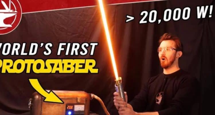 Star Wars Fan Builds Real-Life Ridiculously Dangerous Lightsaber