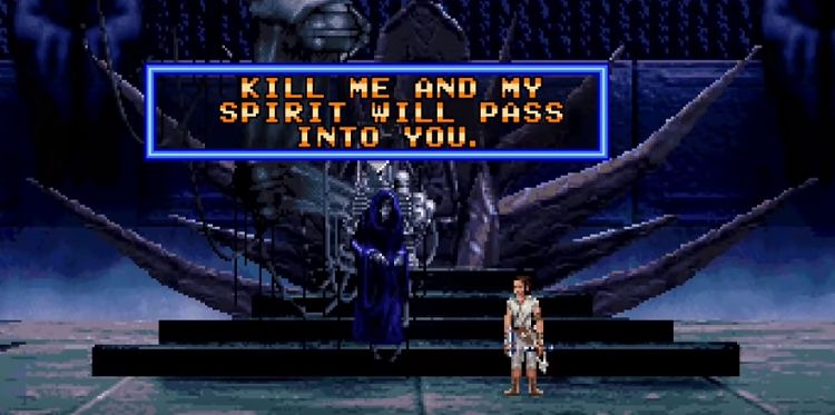 Rey and Ben Solo vs. Palpatine Fight Done 16-Bit Style