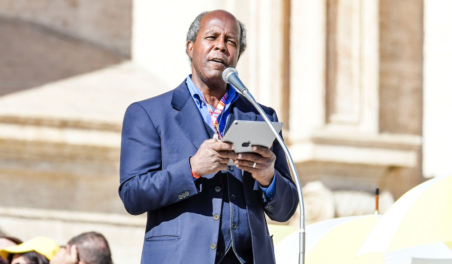 Clarence Gilyard during one of his Catholic missions