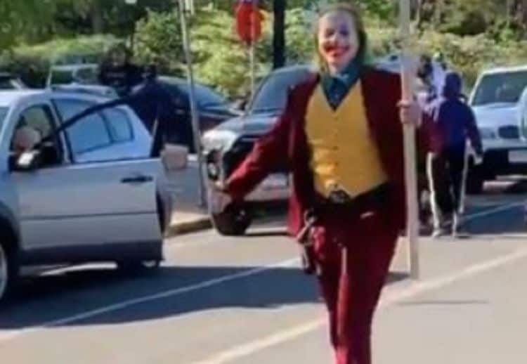 Real Life Batman and Joker Show up at National Protests